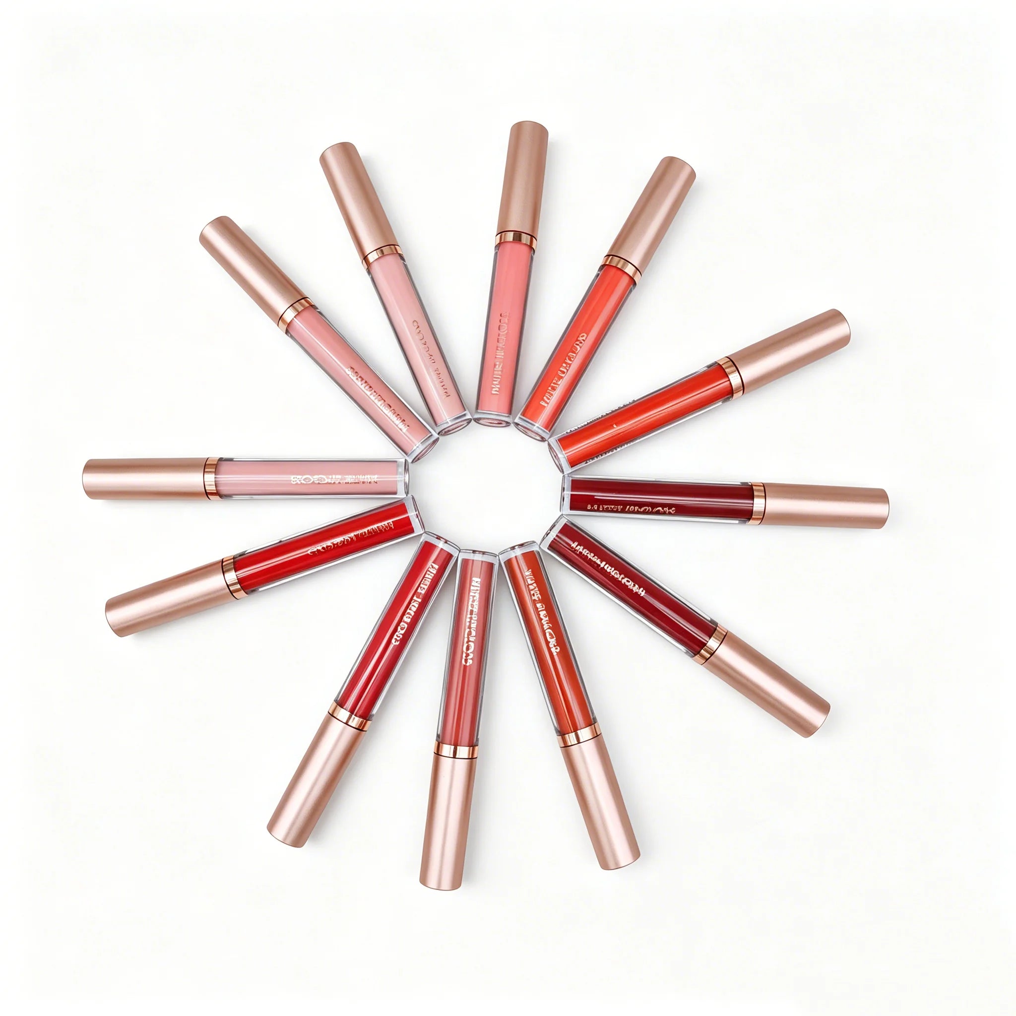 Matte Lip Gloss AB Two Sets, Not Stained with Cup Mouth Red Lip Gloss